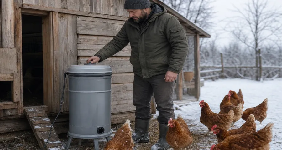 Podgrzewane poidło dla kur - wybór na zimę